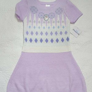 NEW Frozen II Girls Knit Sweater Dress